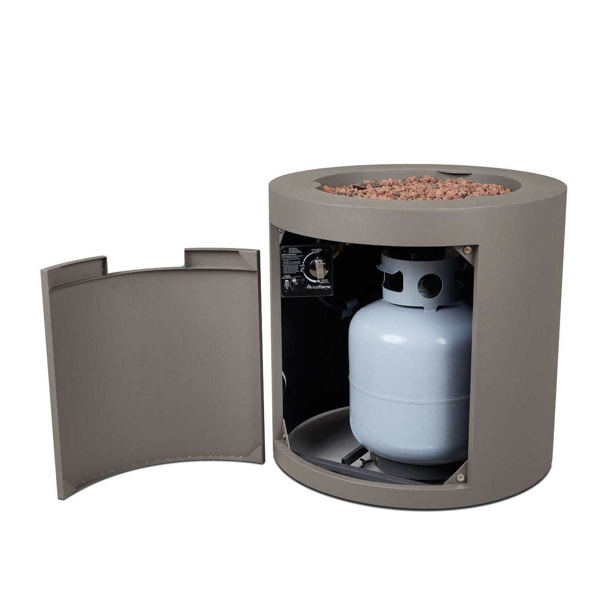 Steel Propane Fire Pit Hidden Tank in Mist Gray, 24-in P6H2 - product image 5