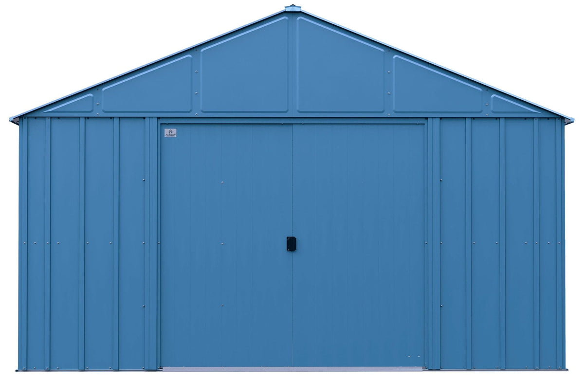 Classic 12x12-ft Blue Grey Corrosion-Resistant Steel Shed F0M1 - product image 1