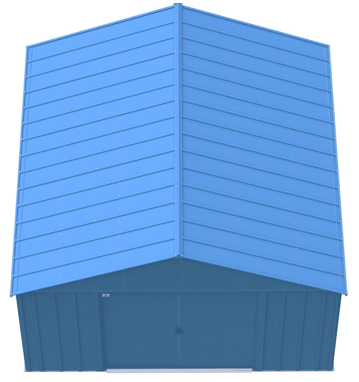 Classic 12x12-ft Blue Grey Corrosion-Resistant Steel Shed F0M1 - product image 3