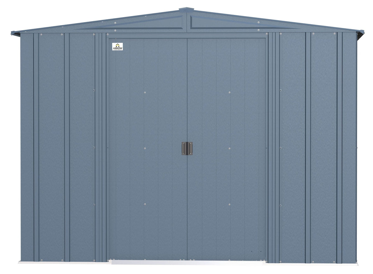 Classic Galvanized Steel Storage Shed, Blue Grey, 8-ft x 8-ft W7F1 - product image 4