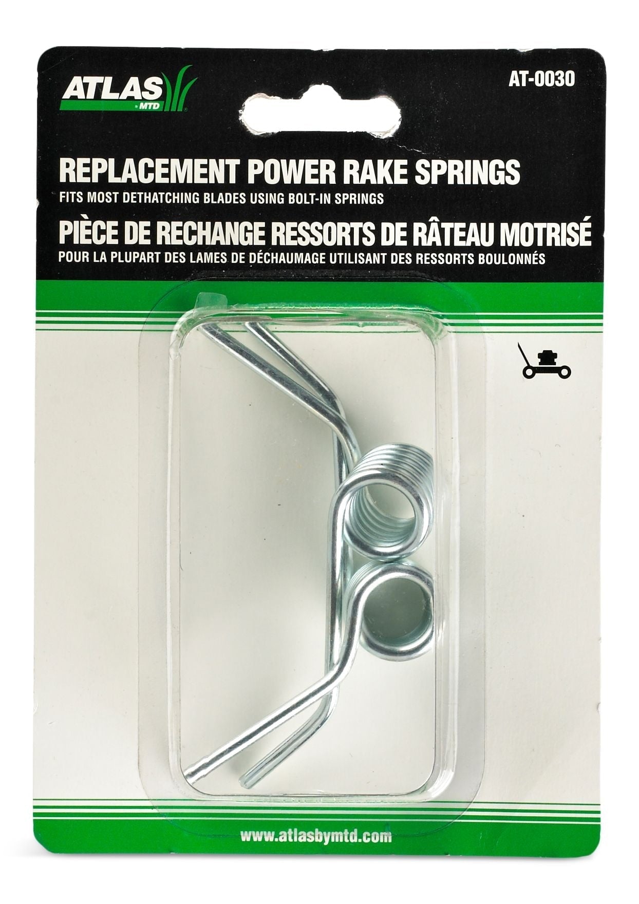 Dethatching Steel Spring, Snap-In, 2-pk; for Lawn Mower Dethatching Blades T9C7 - product image 1