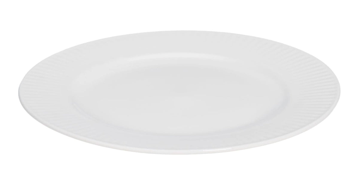 Highbury Ribbed New Bone Salad Plate, 1-pc, White L9E2 - product image 1