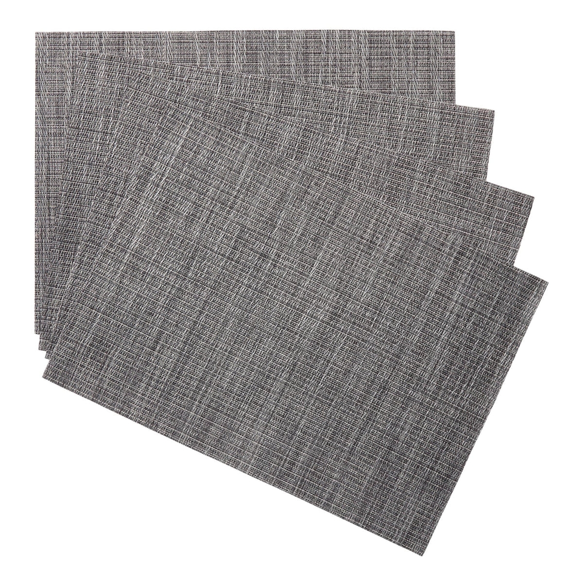 Lurex Rectangle Textilene Woven Placemat, Gunmetal, 13-in x 18-in, 4-pk V7A0 - product image 1