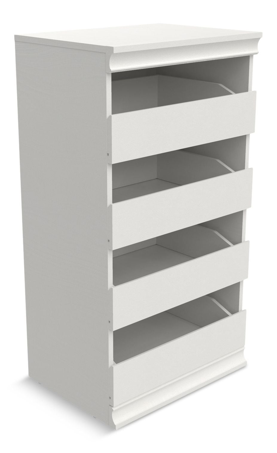 Modular Stackable 4-Drawer Storage Unit, White N7H3 - product image 1