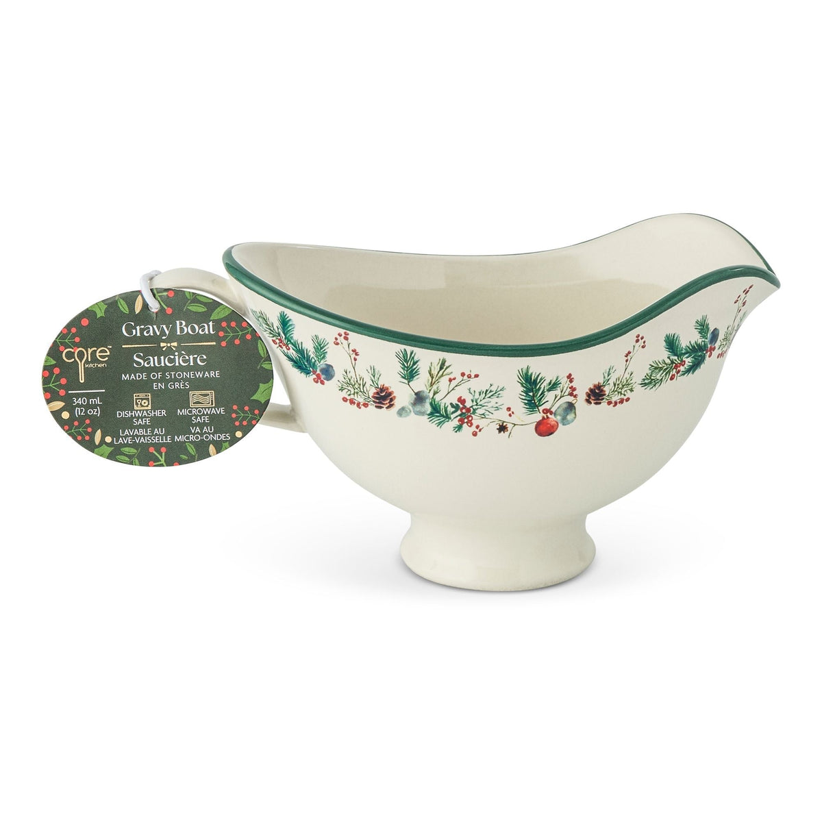 Home Winter Berry Gravy Boat, 9.9-cm, Dishwasher Safe H3K5 - product image 1