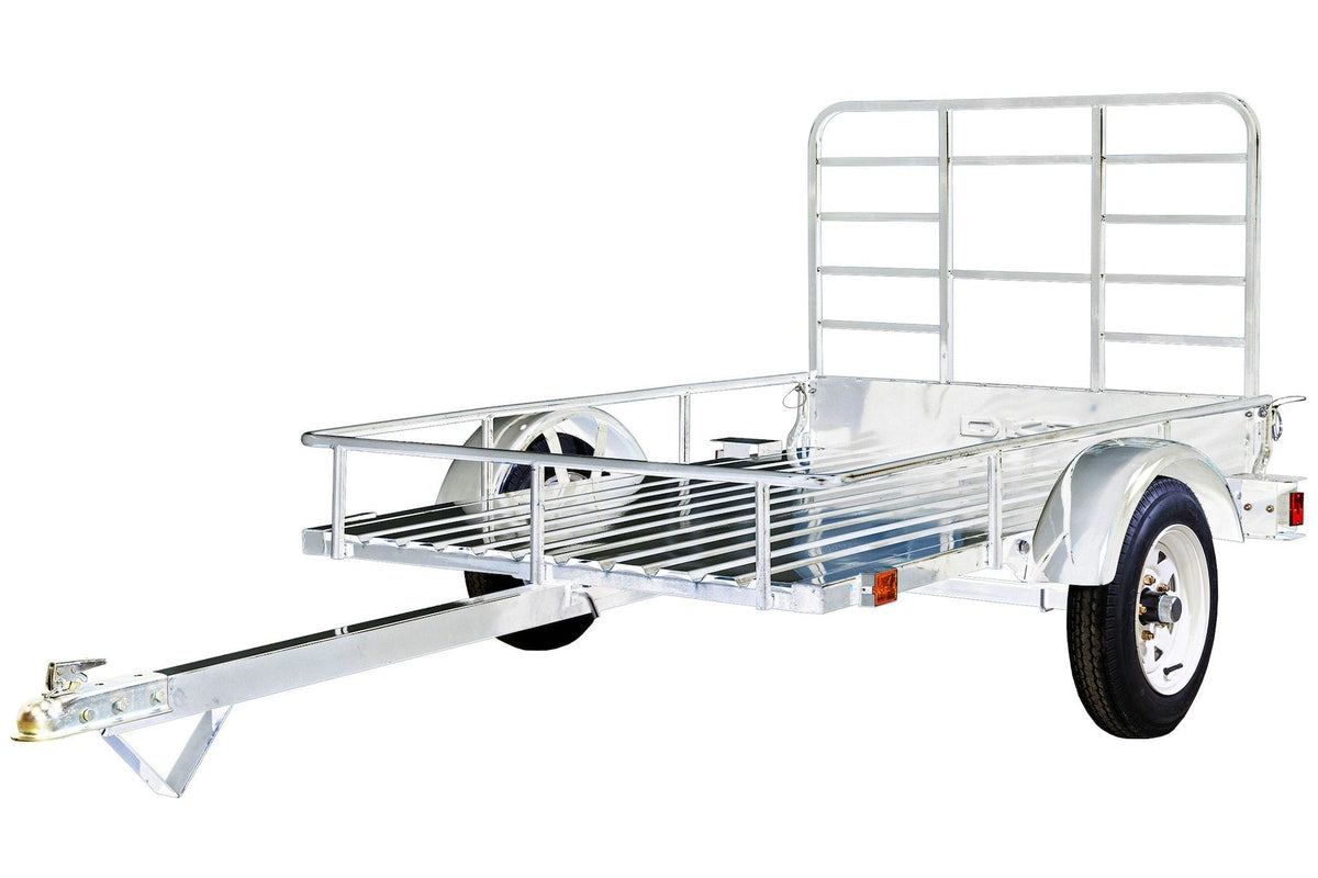 DK2 4x6-ft Single-Axle Open Rail Galvanized Utility Trailer X3O7 - product image 2