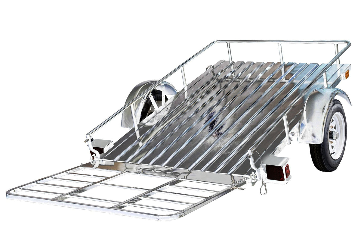 DK2 4x6-ft Single-Axle Open Rail Galvanized Utility Trailer X3O7 - product image 4