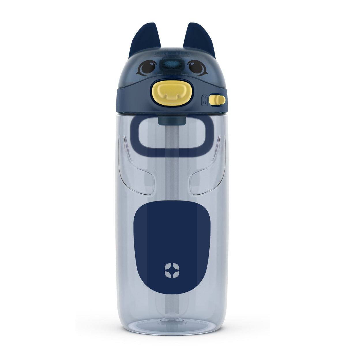 Ellies Kids' Reusable Tritan Plastic Water Bottle, 16-oz, Assorted Colours, with Removable Straw X8S4 - product image 1