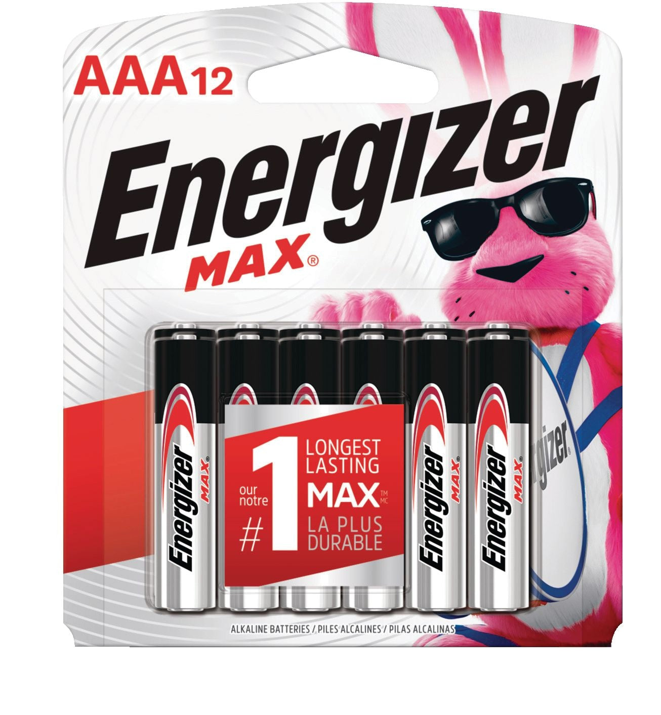 Max 12-pk AAA Alkaline Batteries, Long Lasting, All Purpose P1A0 - product image 1