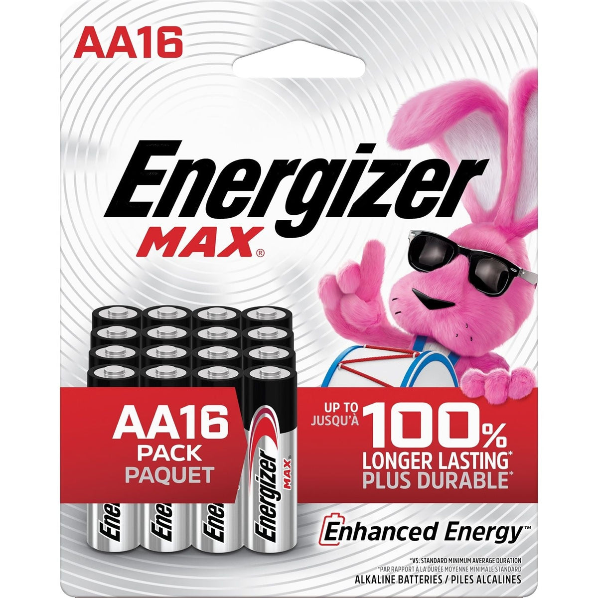 Max 16-pk AA Alkaline Batteries, Long Lasting, All Purpose E8W5 - product image 1