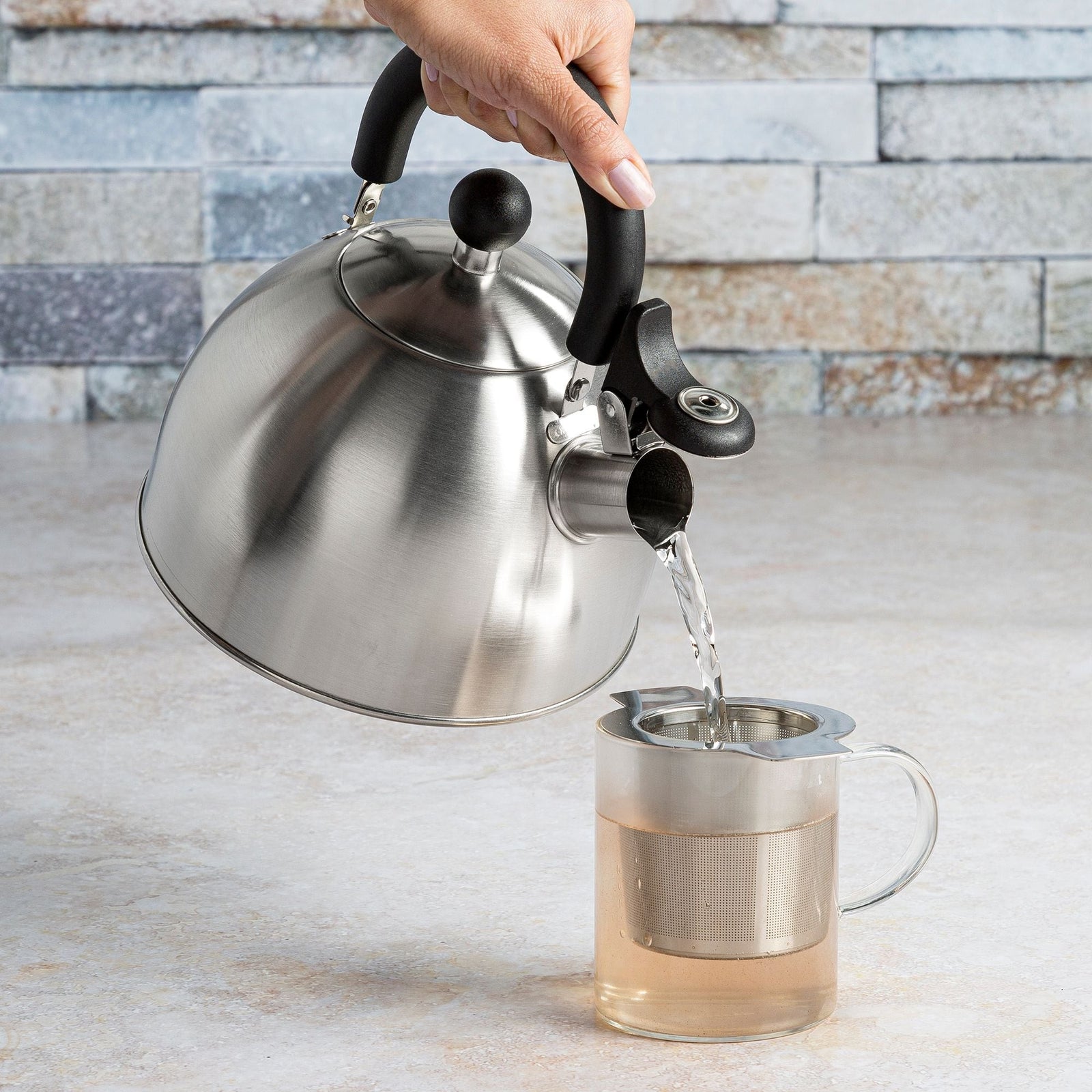 Stainless Steel Stovetop Kettle, 1.4-L A7J4 - product image 3