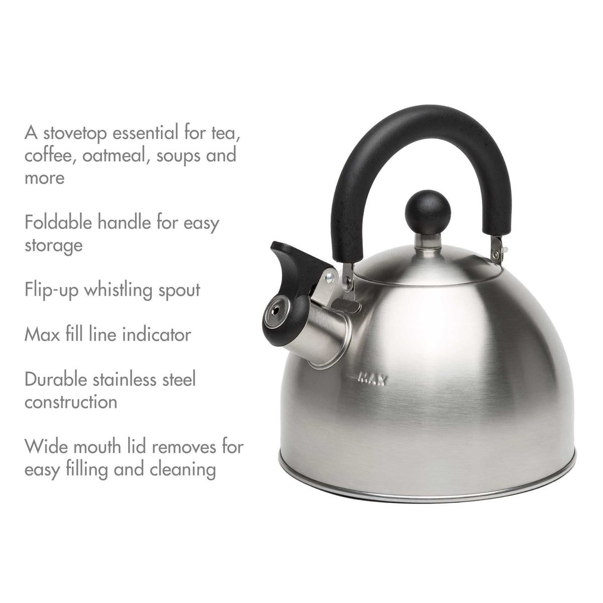 Stainless Steel Stovetop Kettle, 1.4-L A7J4 - product image 6