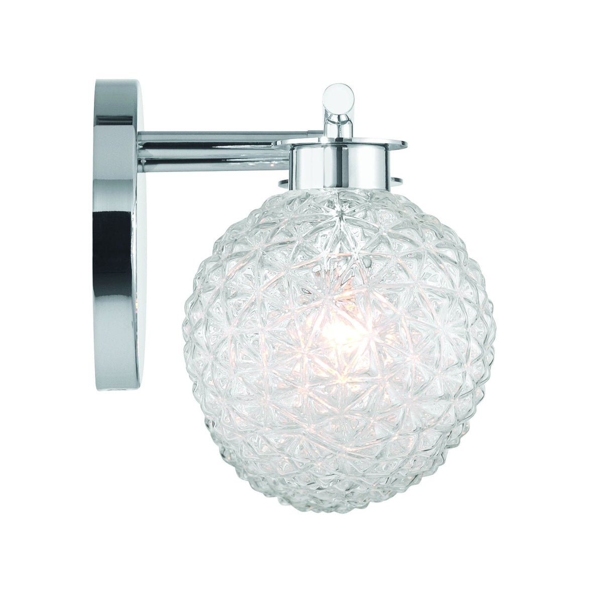 3-Light Chrome Vanity Light with Diamond Shades V1F3 - product image 8