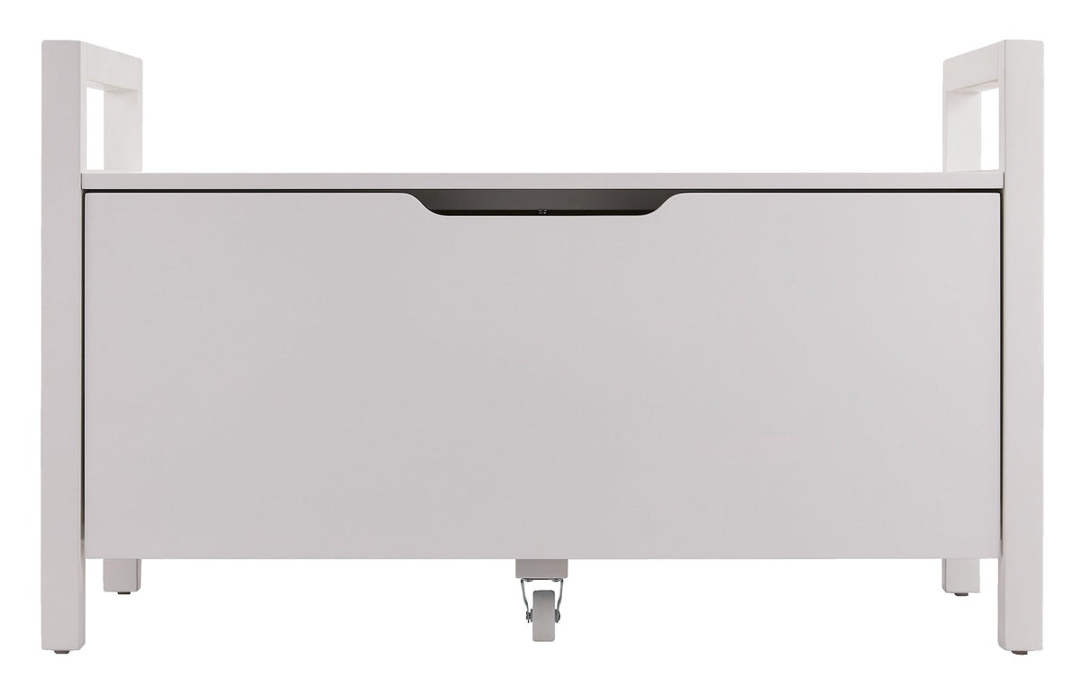 Pull-Out Storage Bench with Cut-out Handles, 36 x 17 x 22-in, White L7G3 - product image 1