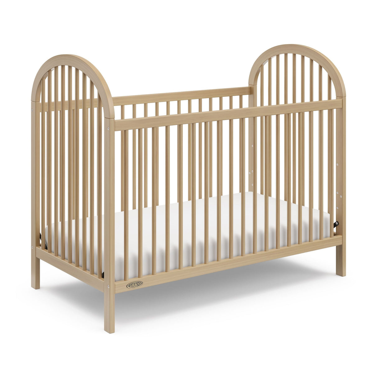 Olivia 3-In-1 Driftwood Convertible Crib with Adjustable Base D3M8 - product image 1