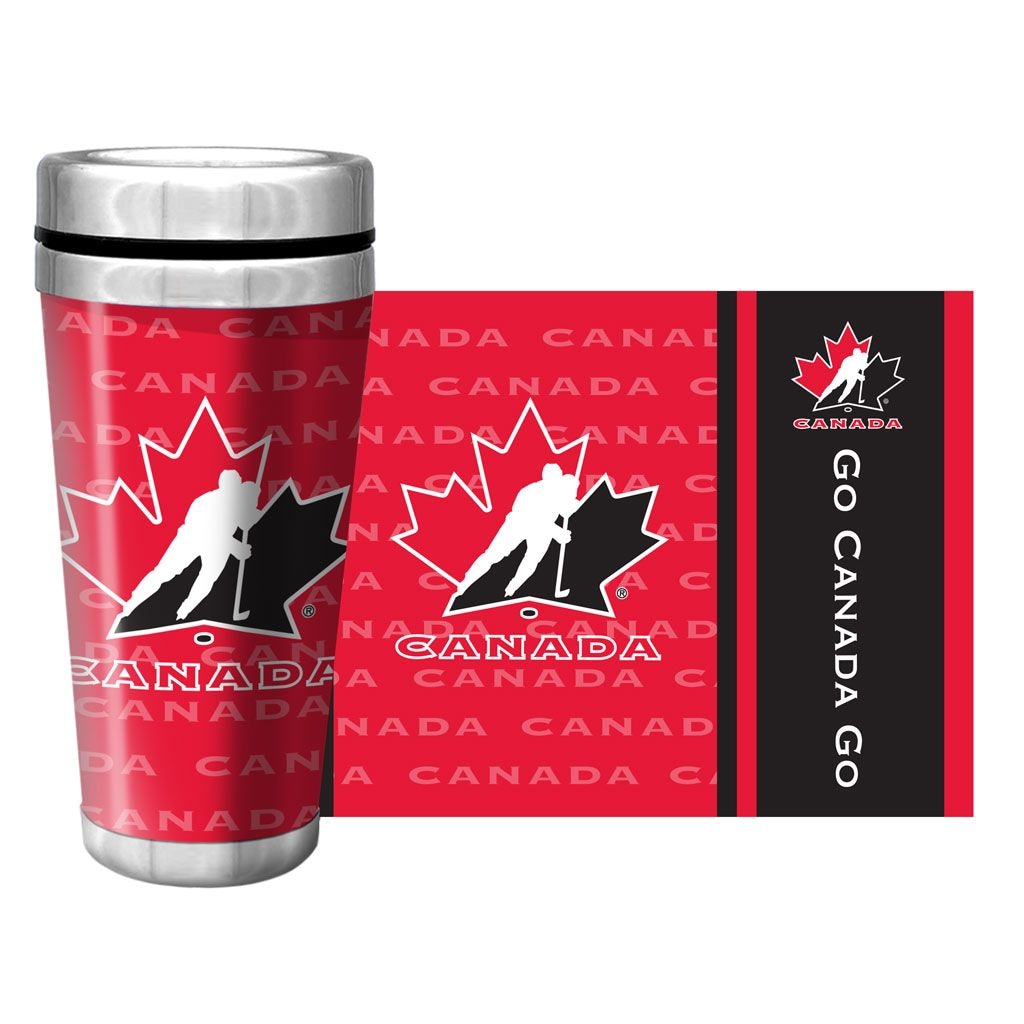 Hockey Canada Team Canada Full Wrap Travel Mug Y4B3 - product image 1