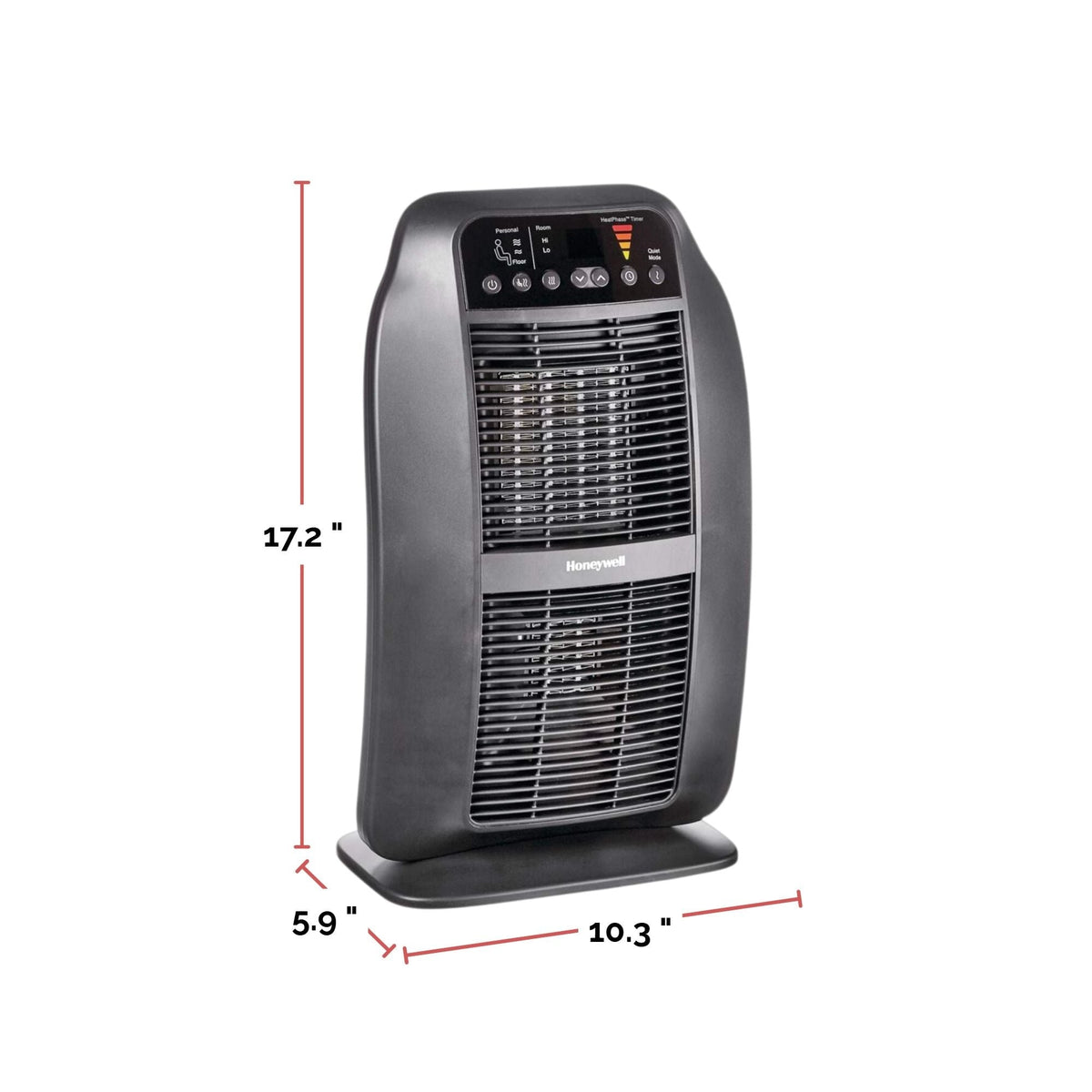 HCE840BC HeatGenius Multizone Ceramic Space Heater, 1500W, Black O4T5 - product image 8