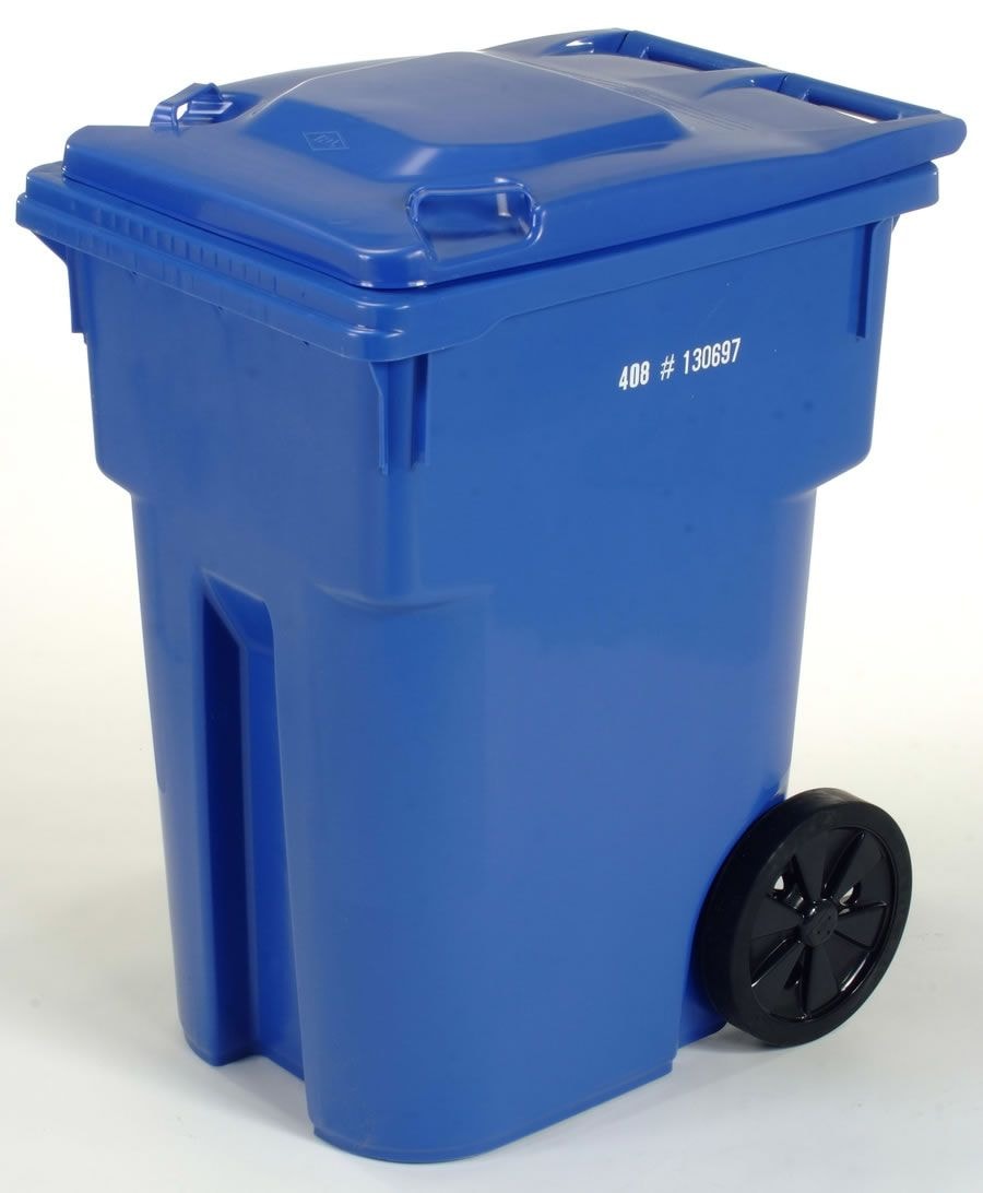 Mastercart Plastic Rectangular Wheeled Compost Bin/Recycling Bin/Garbage Can, Assorted Colours, 360-L Z8F3 - product image 1