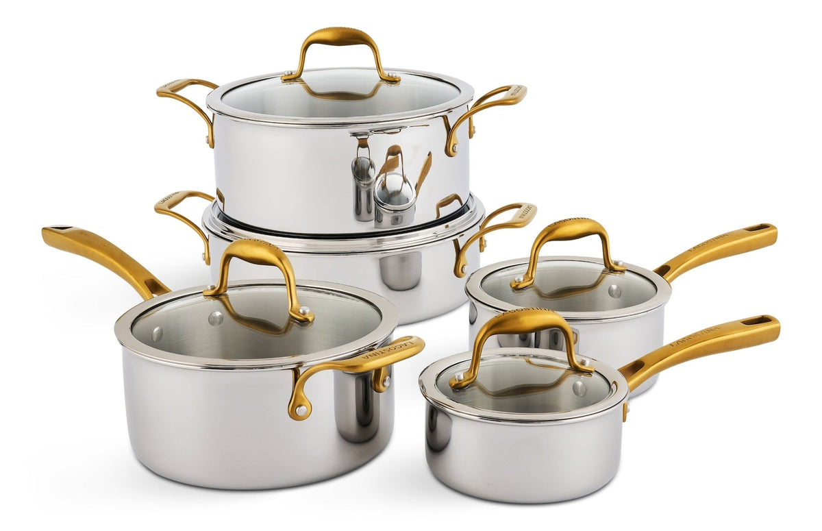 Finezza 5-Ply Clad Stainless Steel Cookware Set, 10-pc S3F5 - product image 1