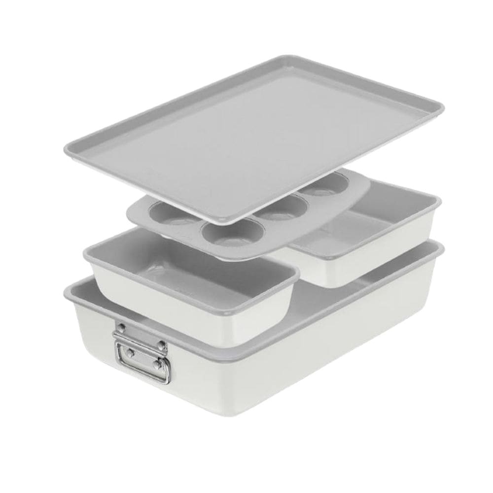 Premium Stackable Cream Non-Stick Bakeware Set, 5-pc S4F2 - product image 1