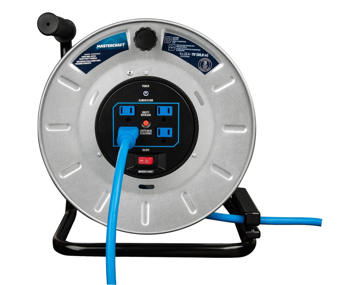 75-ft 15A Retractable Extension Cord Reel K4T7 - product image 7