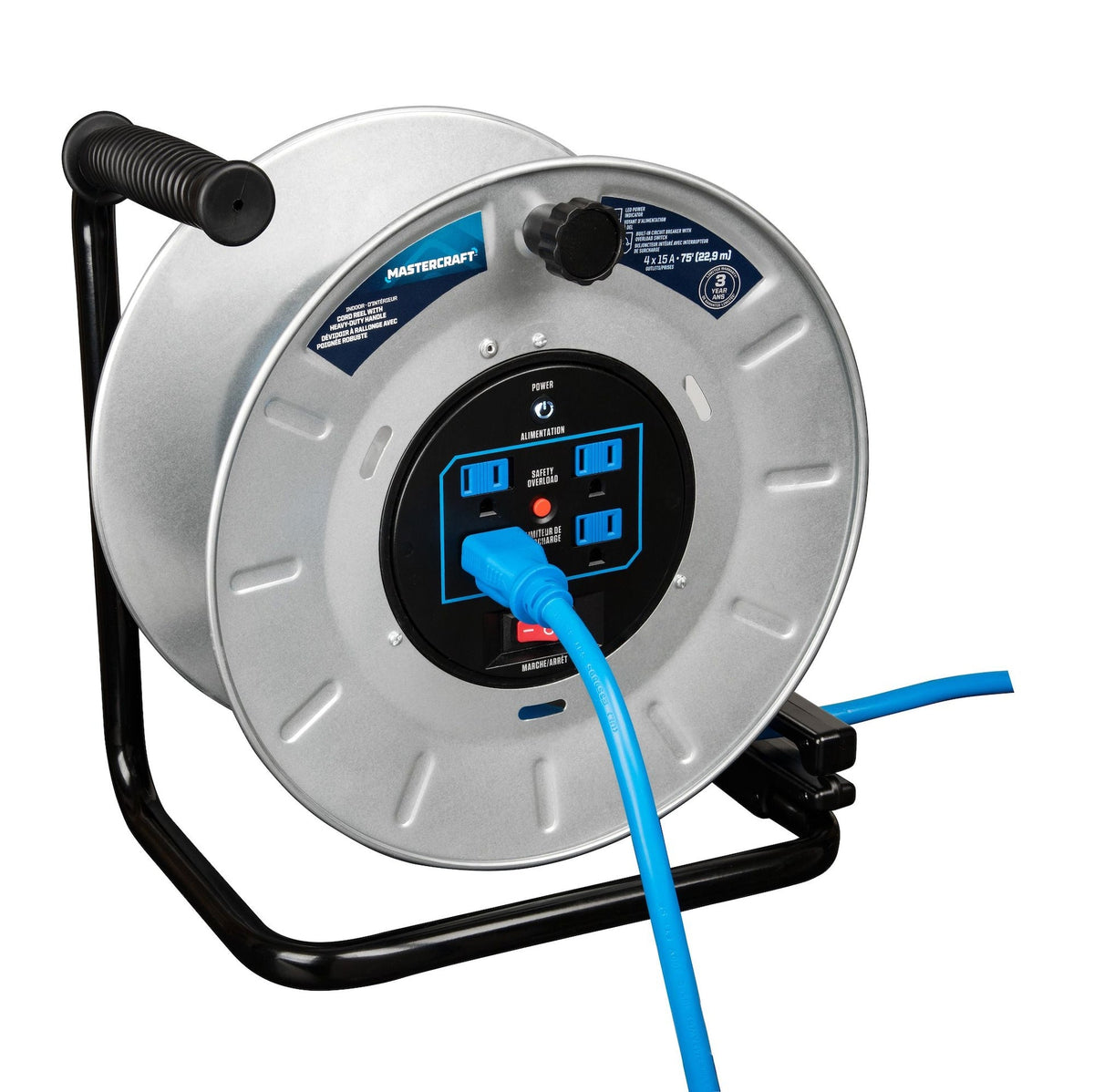 75-ft 15A Retractable Extension Cord Reel K4T7 - product image 8