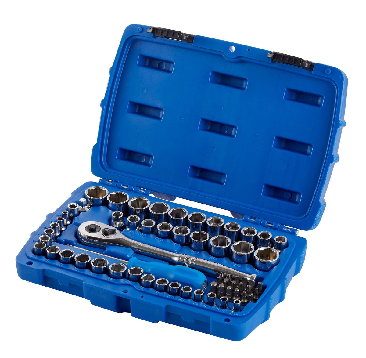 Mechanic's Tool Set with Case, Nickel-Plated, SAE/Metric, 62-pc X5P0 - product image 2