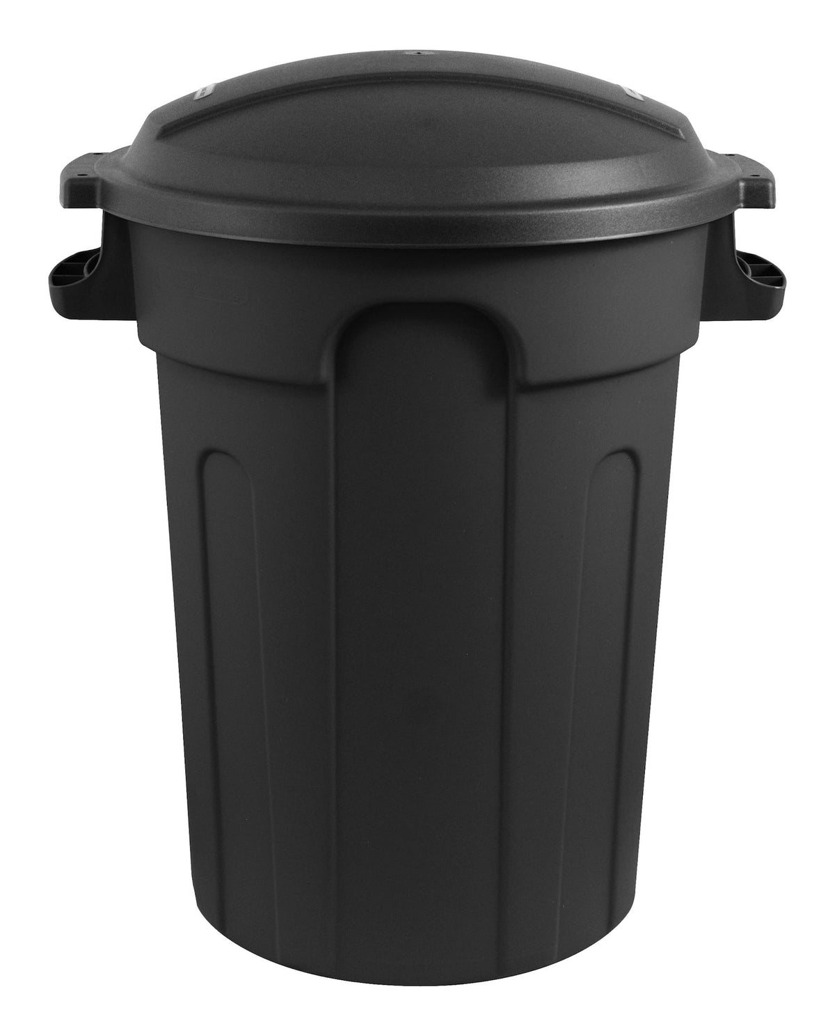 Plastic Circular Garbage Can, Black, 80-L V9O7 - product image 2