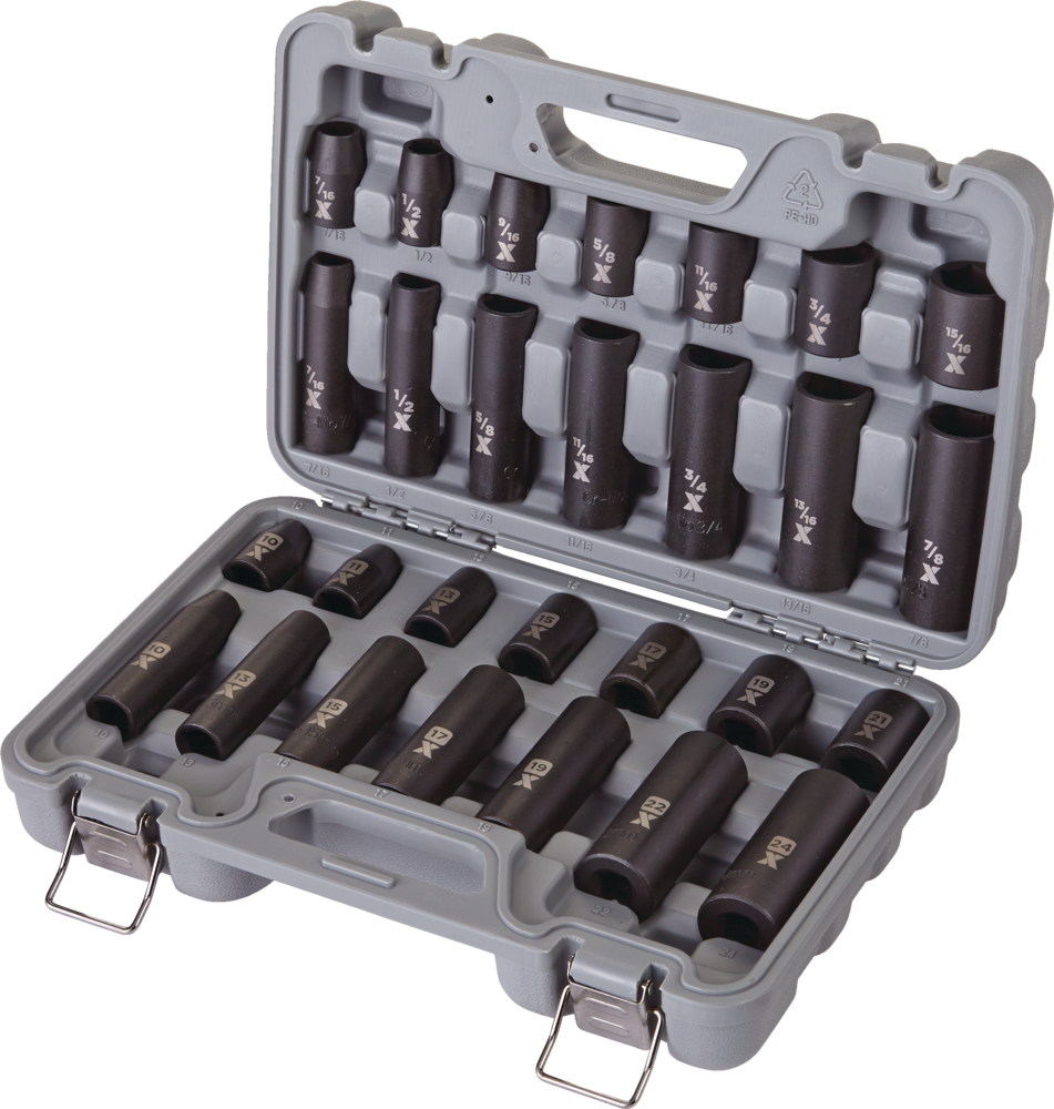 1/2-in Drive Professional Grade Impact Socket Set, 28-pc, CRMO N3S5 - product image 5