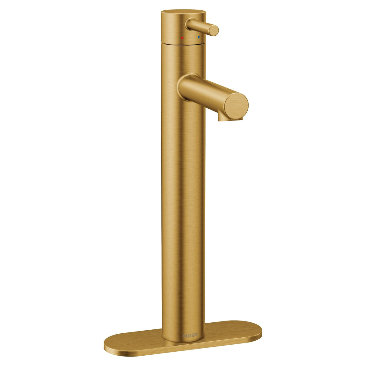 Align Single Handle High Arc Vessel Single Hole Bathroom Sink Faucet, WaterSense Certified, Brushed Gold K7N6 - product image 2