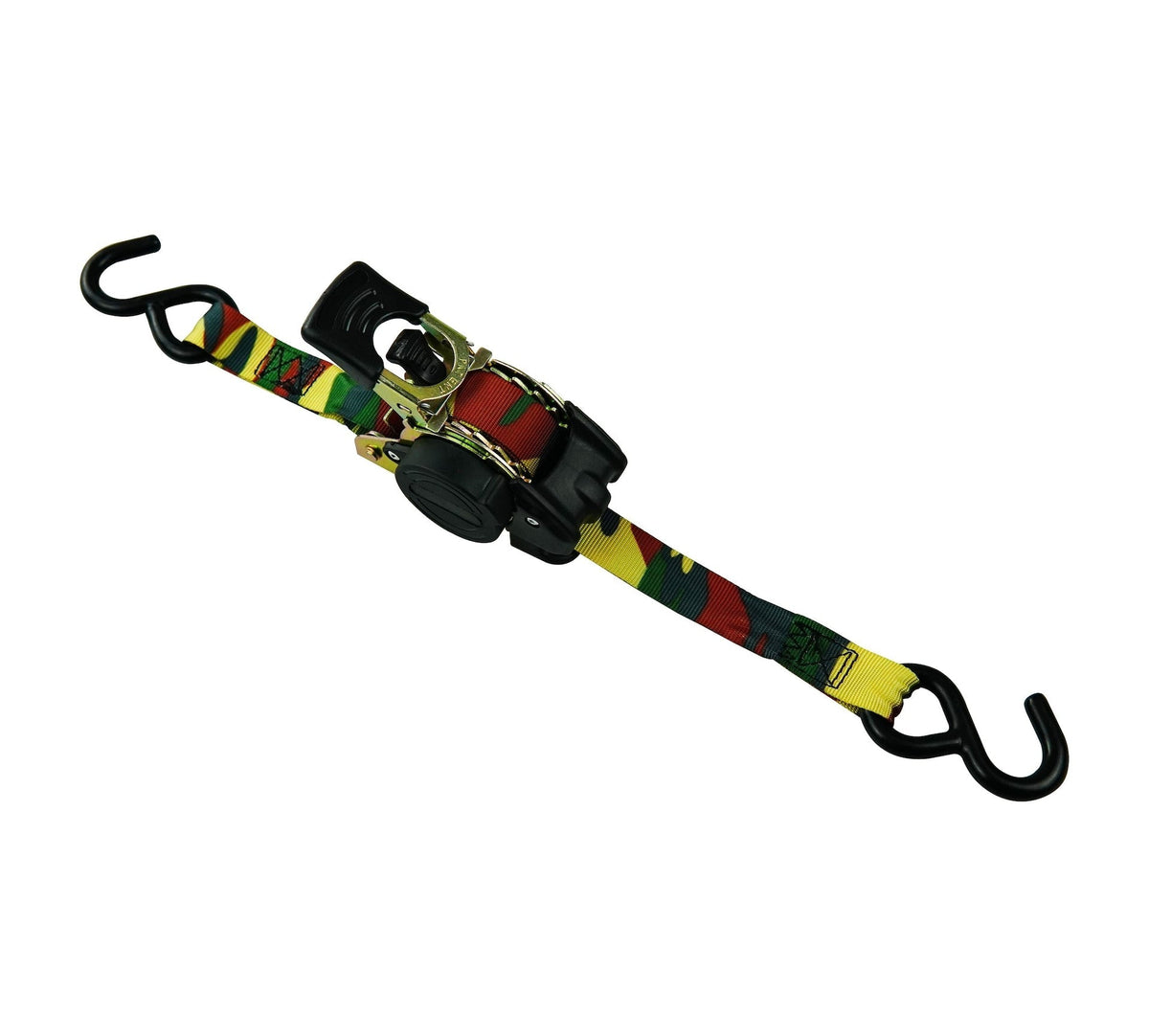 1,200-lb Retractable Camo Ratchet Tie Down Straps, 1-in x 10-ft, 2-pk X5V6 - product image 2