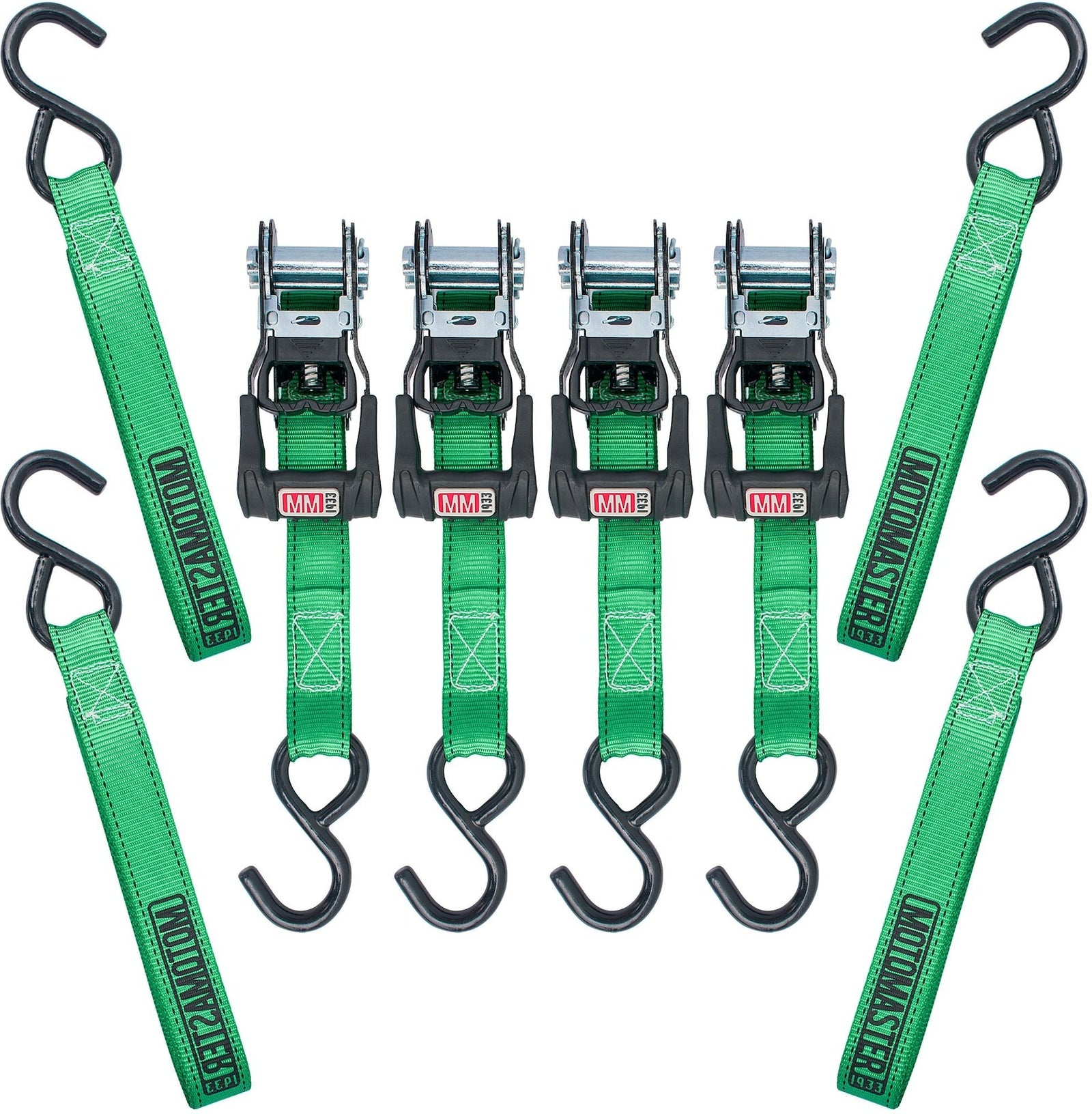 1,500-lb Ratchet Tie-Down Straps, with Padded Handle, 1-in x 14-ft, (2.5 cm x 4.3 m), 4-pk H1K0 - product image 3