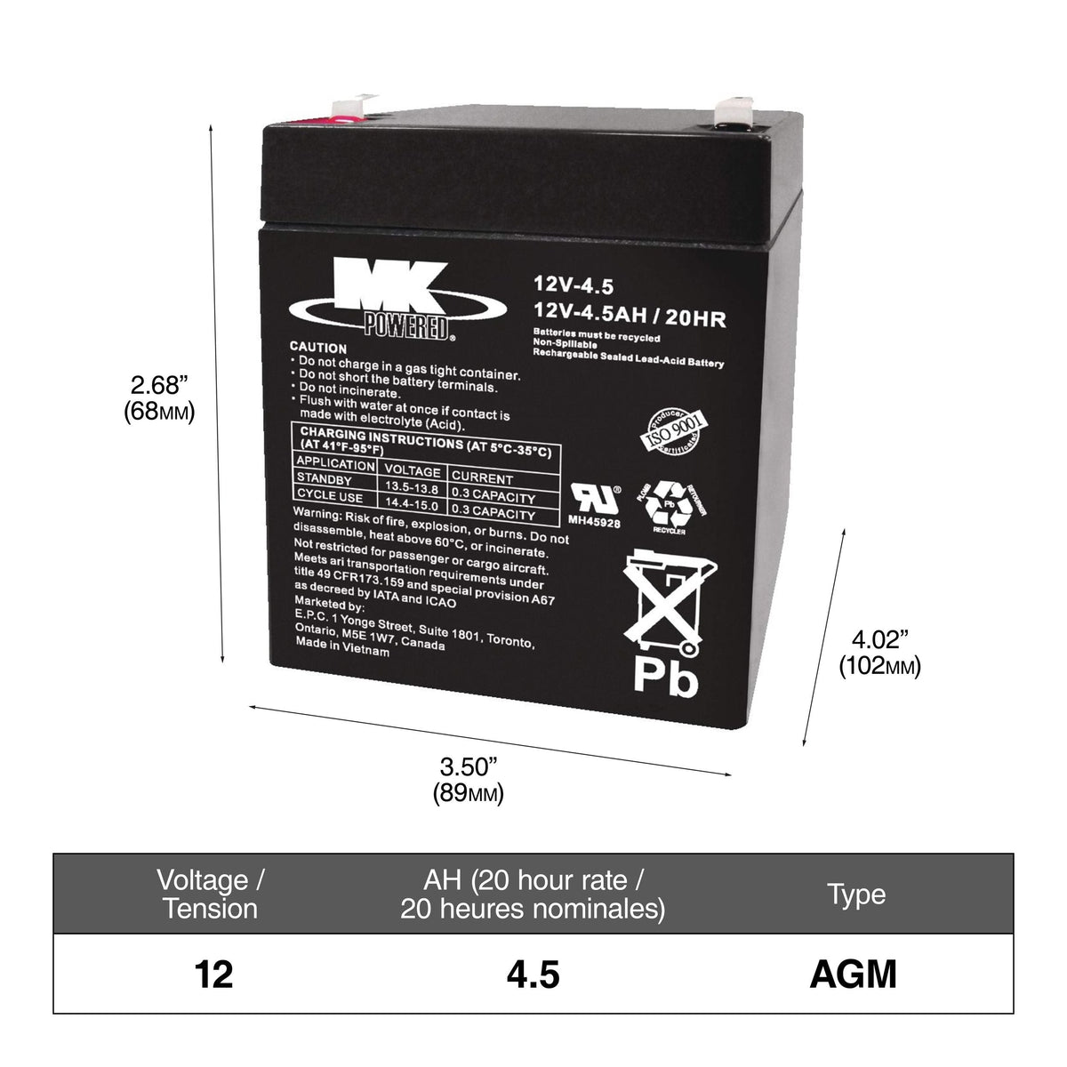 NAUTILUS EXTREME AGM Group Size 24 Battery L2D4 - product image 1