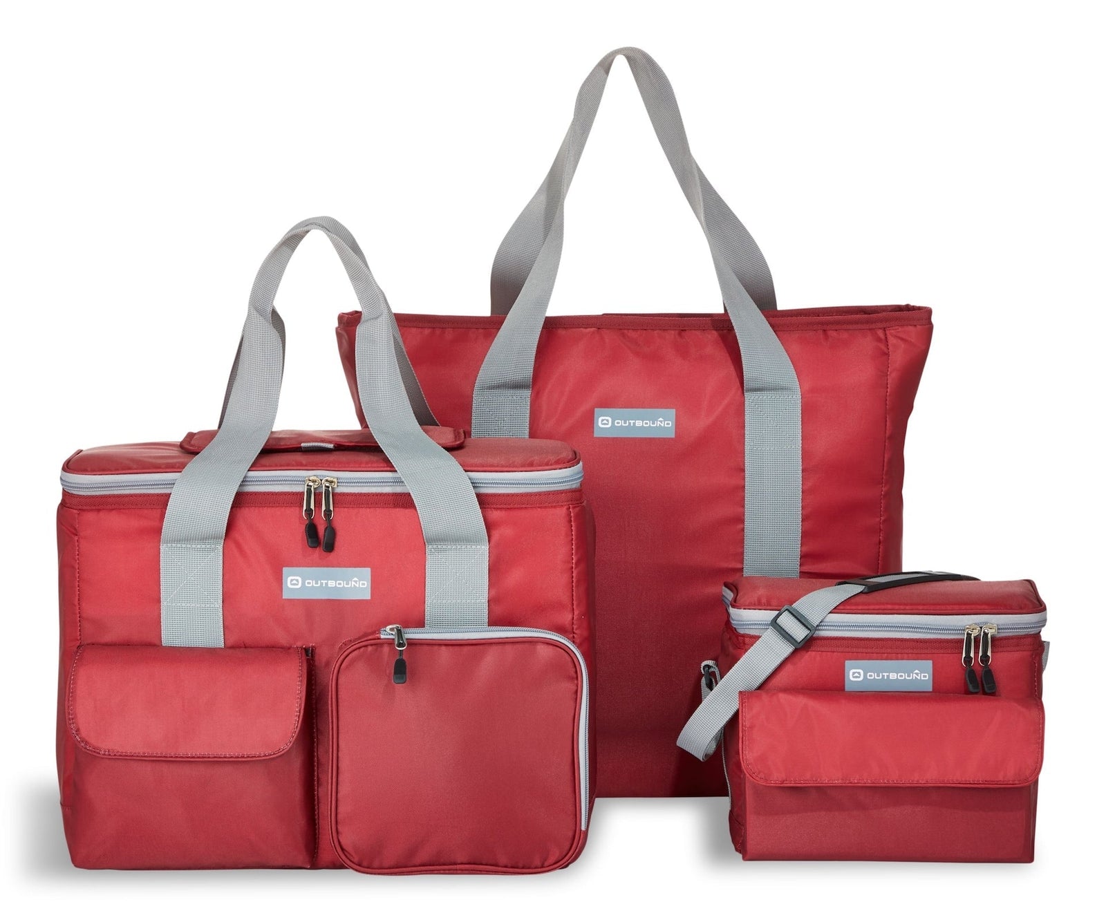 Soft Cooler and Tote Combo, Red, 3-pk X4F1 - product image 1