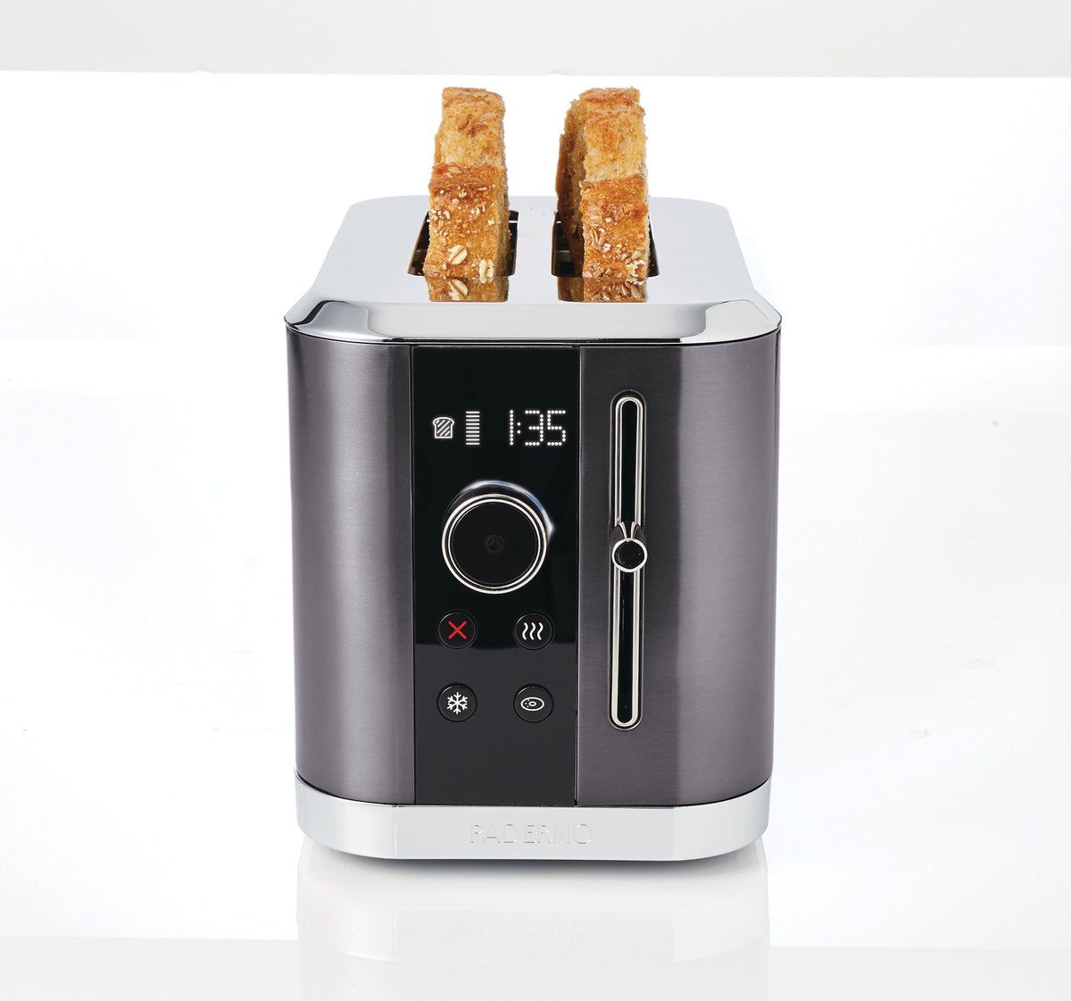 Even Heat Wide Slots Toaster with 9 Settings, Black Stainless Steel, 2-Slices T0X8 - product image 7