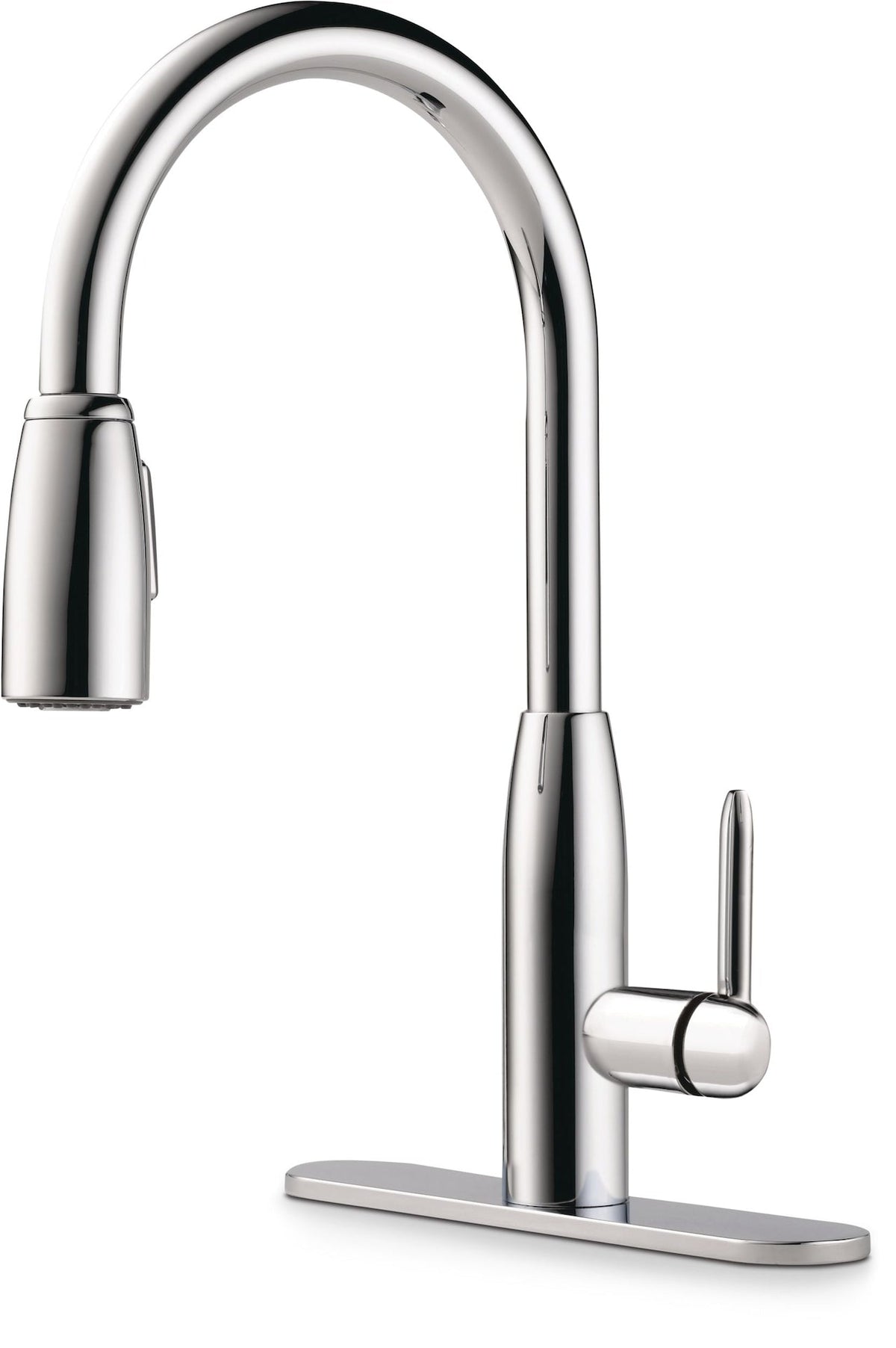Tunbridge Single Handle High Arc Pull Down Kitchen Faucet, Chrome N9P3 - product image 1