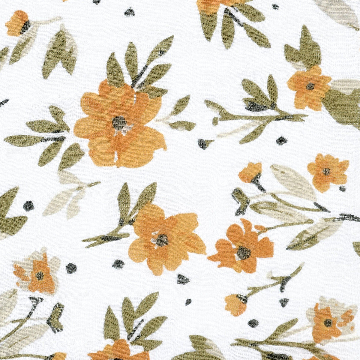 Cotton Muslin Baby Swaddle Blanket, Marigold D0F7 - product image 1