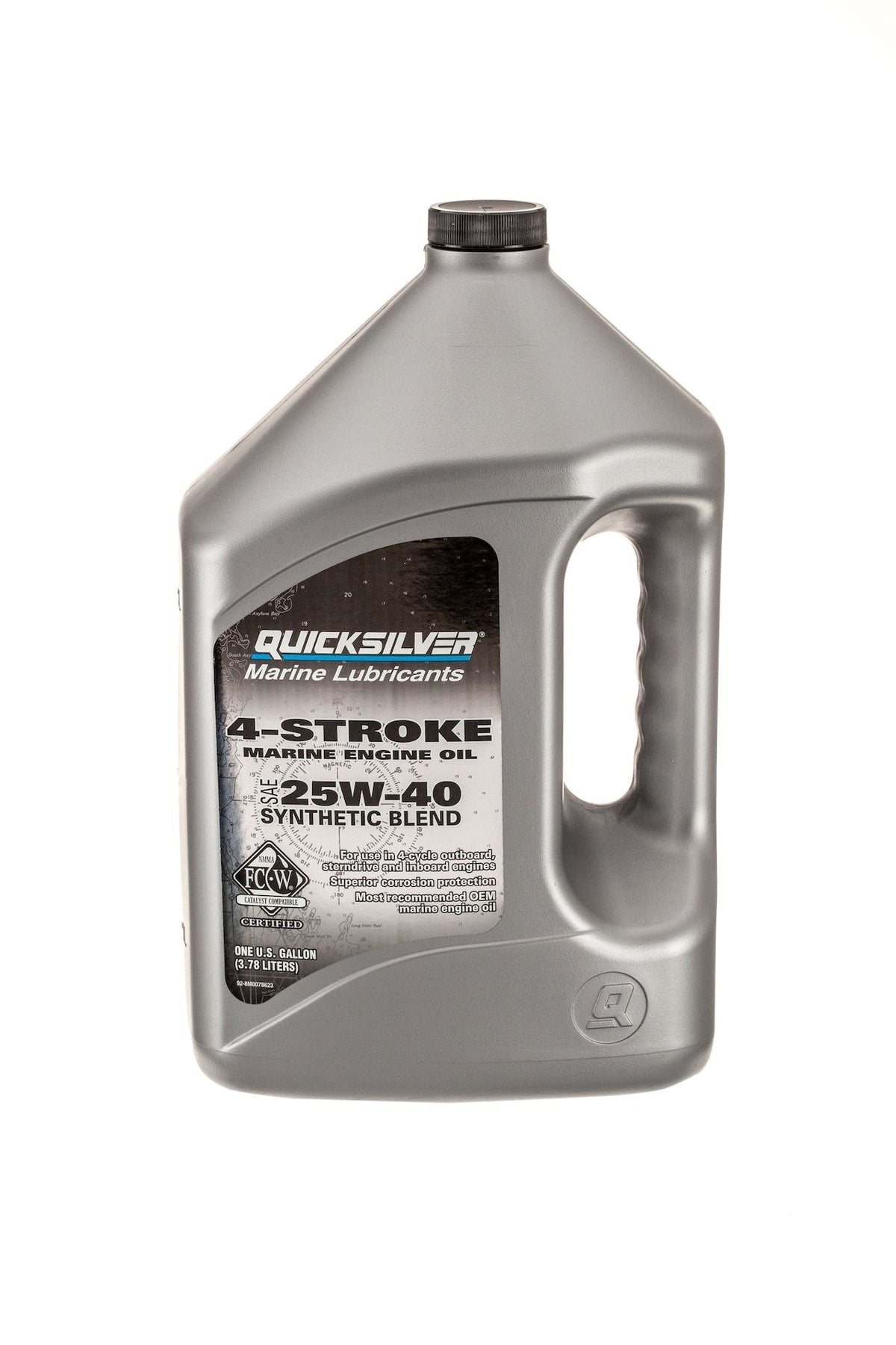 4-Stroke Synthetic Blend Marine Engine Oil 25W40, 4-L X3K7 - product image 1