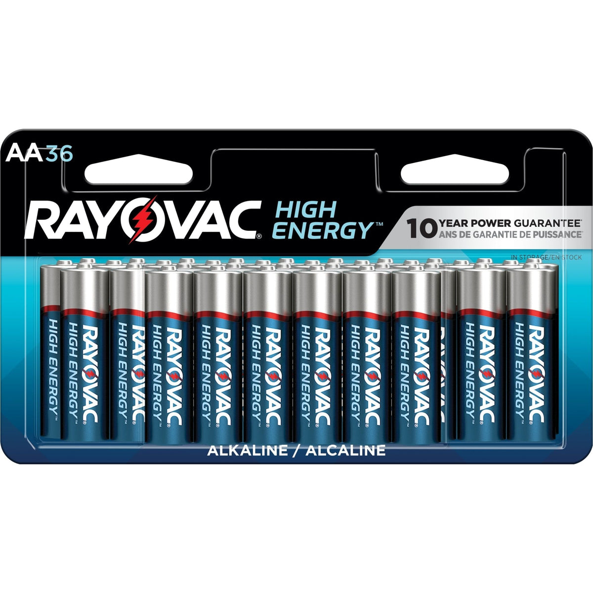 HIGH ENERGY AA Alkaline Batteries, Long Lasting, All Purpose, 36-Pk L6R1 - product image 2