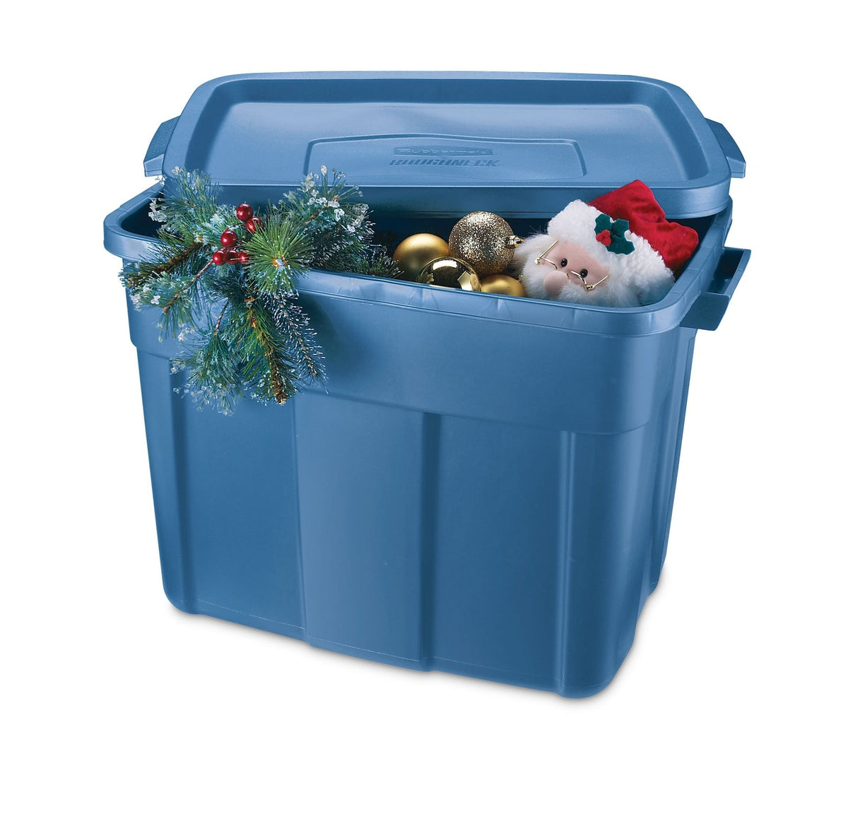 Roughneck Stackable Storage Box with Lid, 68-L, Blue M8S5 - product image 4