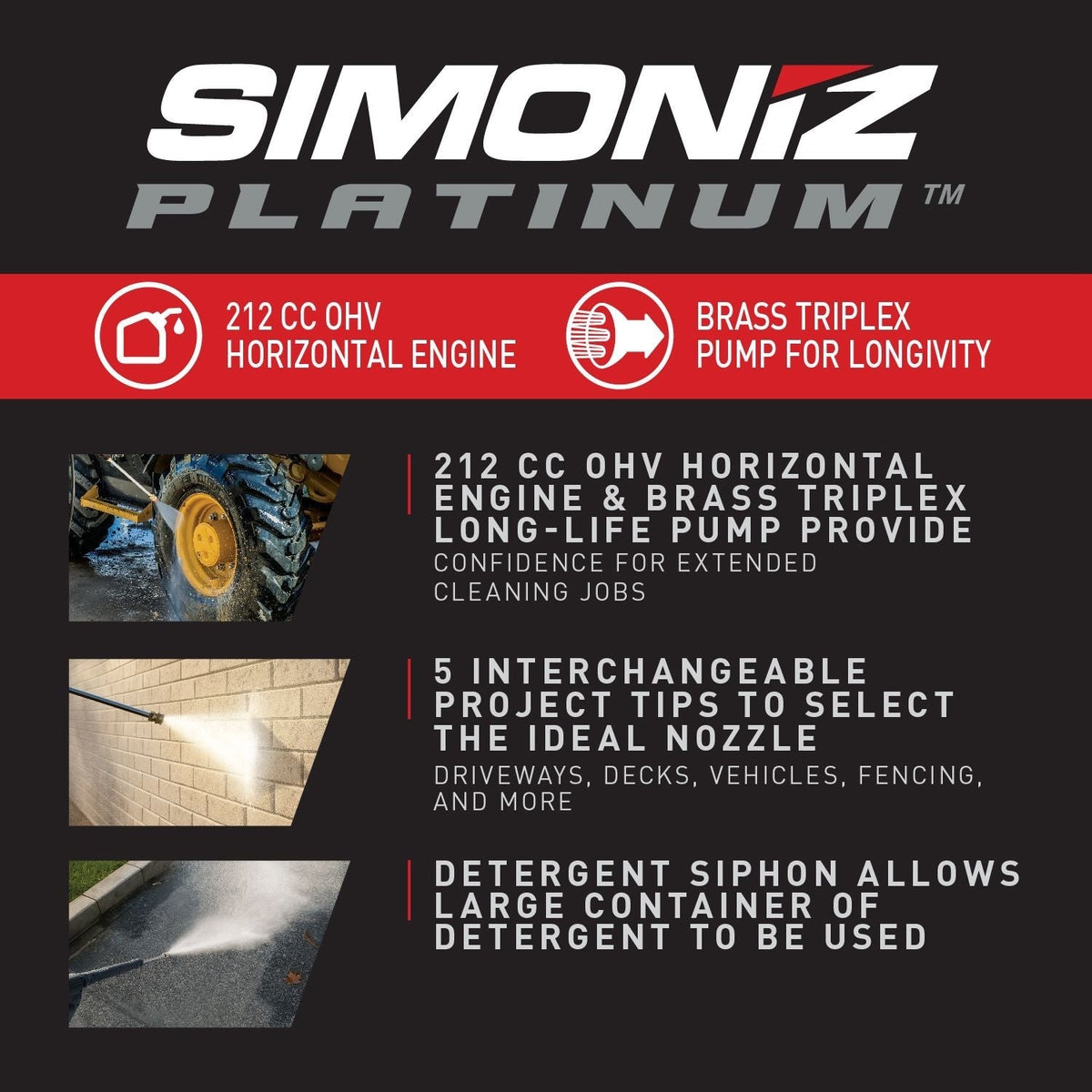 Platinum 3600 PSI Gas Pressure Washer X6P3 - product image 3
