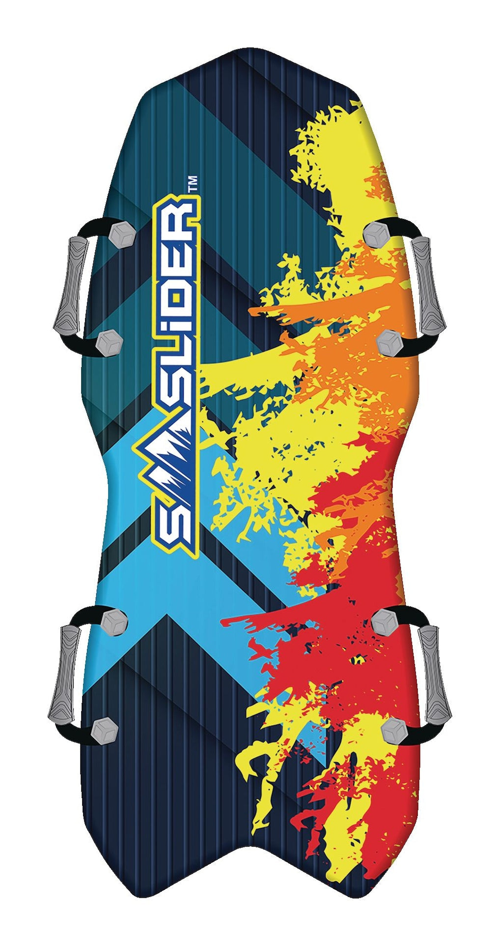 Snow Slider Splatter Kids' 2-Person Lightweight Foam Winter Snow Sled/Toboggan with Handles N5U8 - product image 1