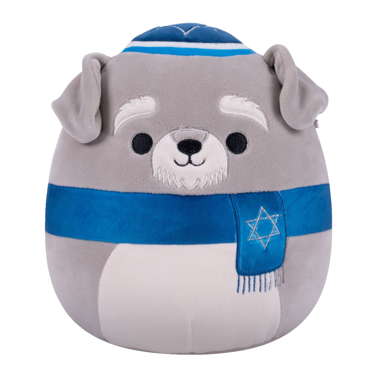 Grey Schnauzer Plush Toy, 8-in, Ages 3+, for Hanukkah B2V0 - product image 1