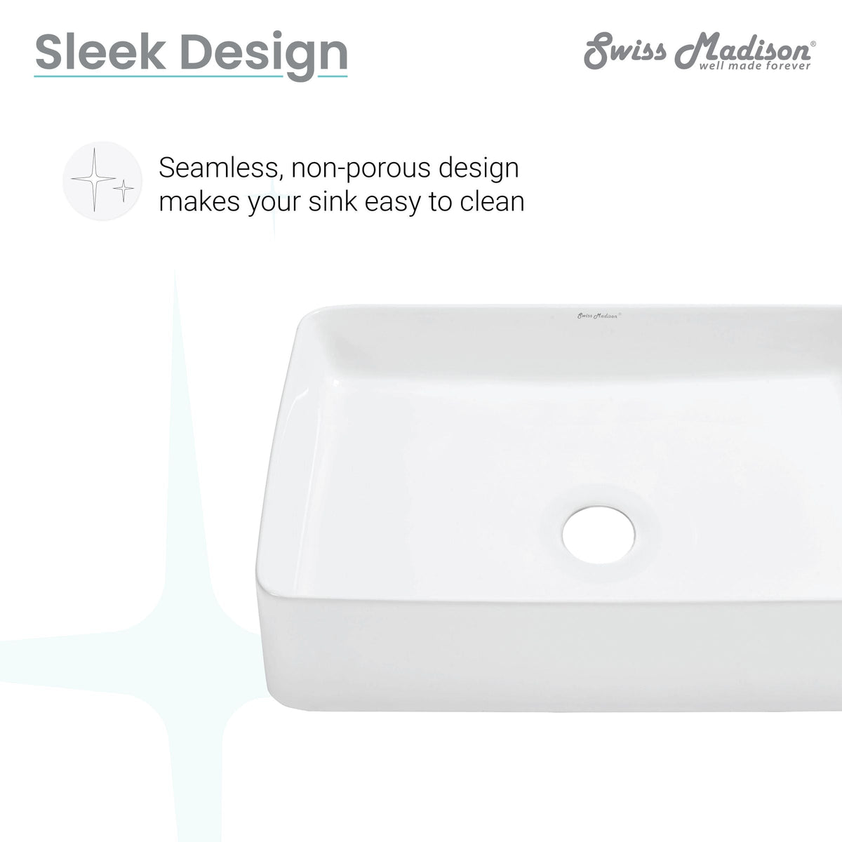 Concorde Rectangle Ceramic Vessel Sink S8R0 - product image 3