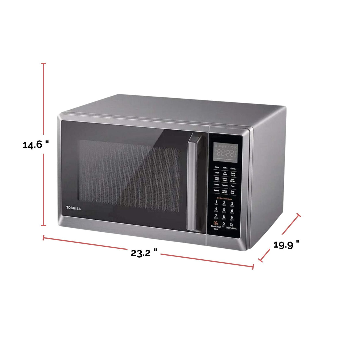 Countertop Microwave, Stainless Steel Air Fryer, 1500 W, 1.0-cu-ft A9C3 - product image 6