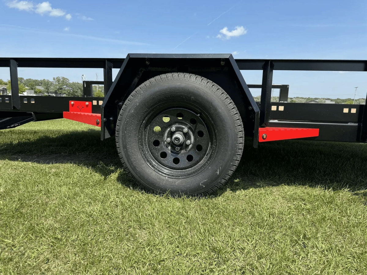83-in x 14-ft Utility Trailer With Gate & Side ATV Ramps, Black V9U7 - product image 8