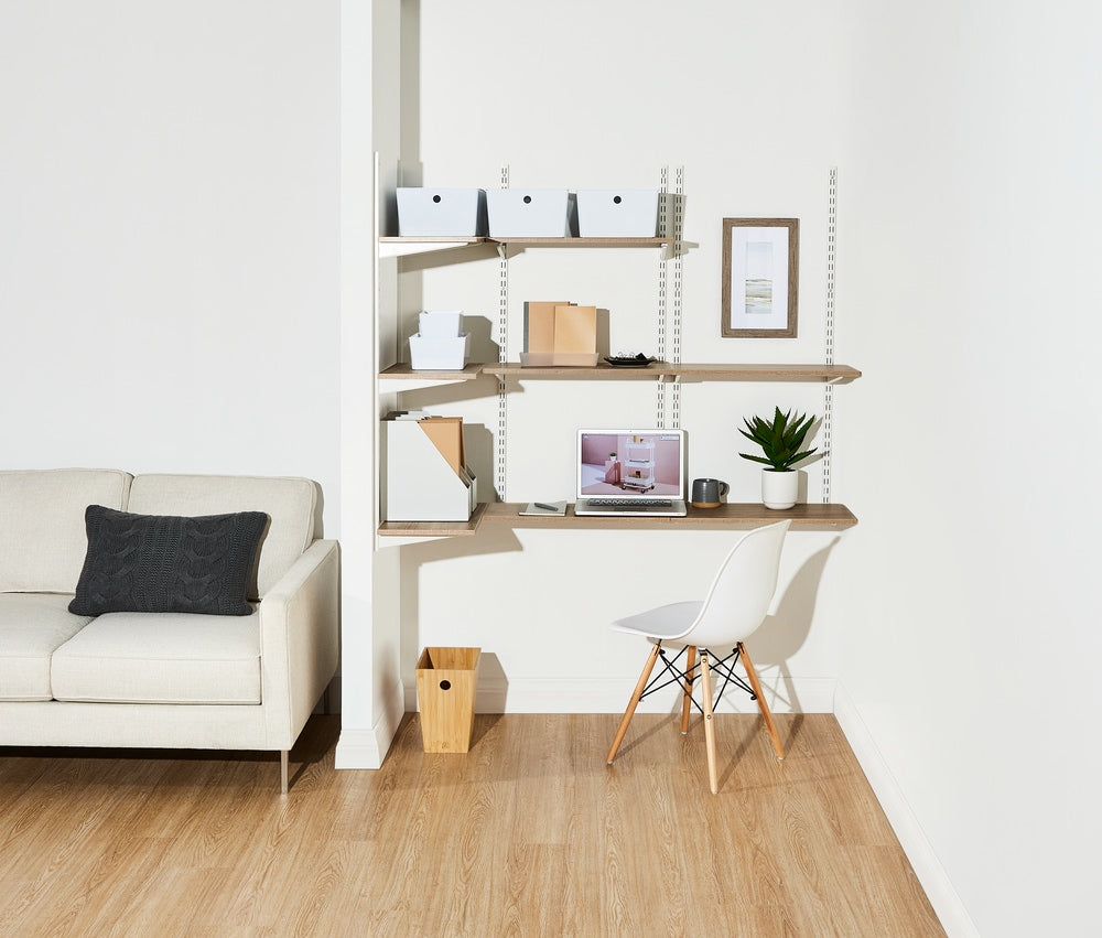 type A Floating Wall Shelf Board, Oak Sonoma Finish, 12 x 24-in D3Y3 - product image 4