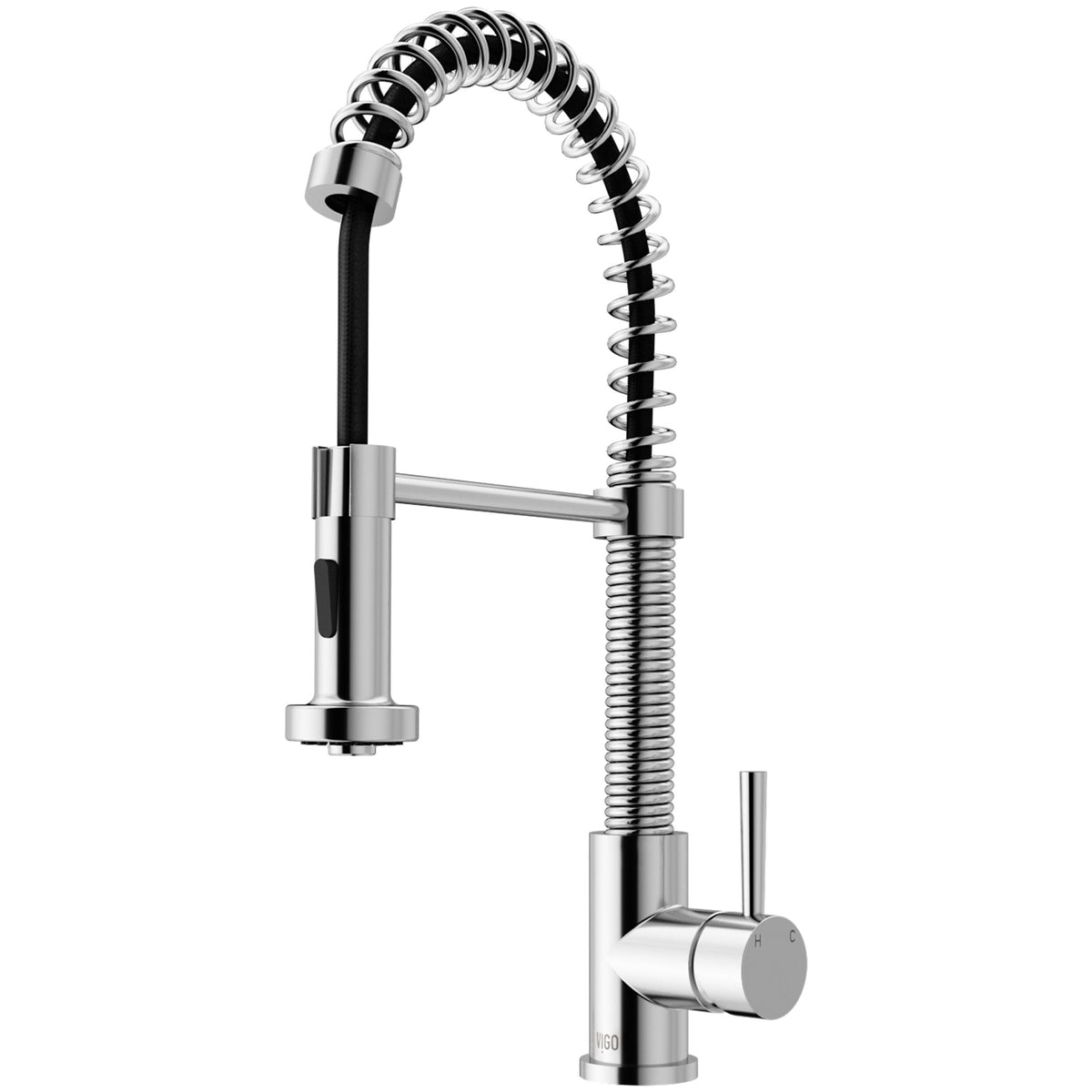 Edison Single Handle Pull Down Kitchen Faucet, Chrome Q4Y7 - product image 1