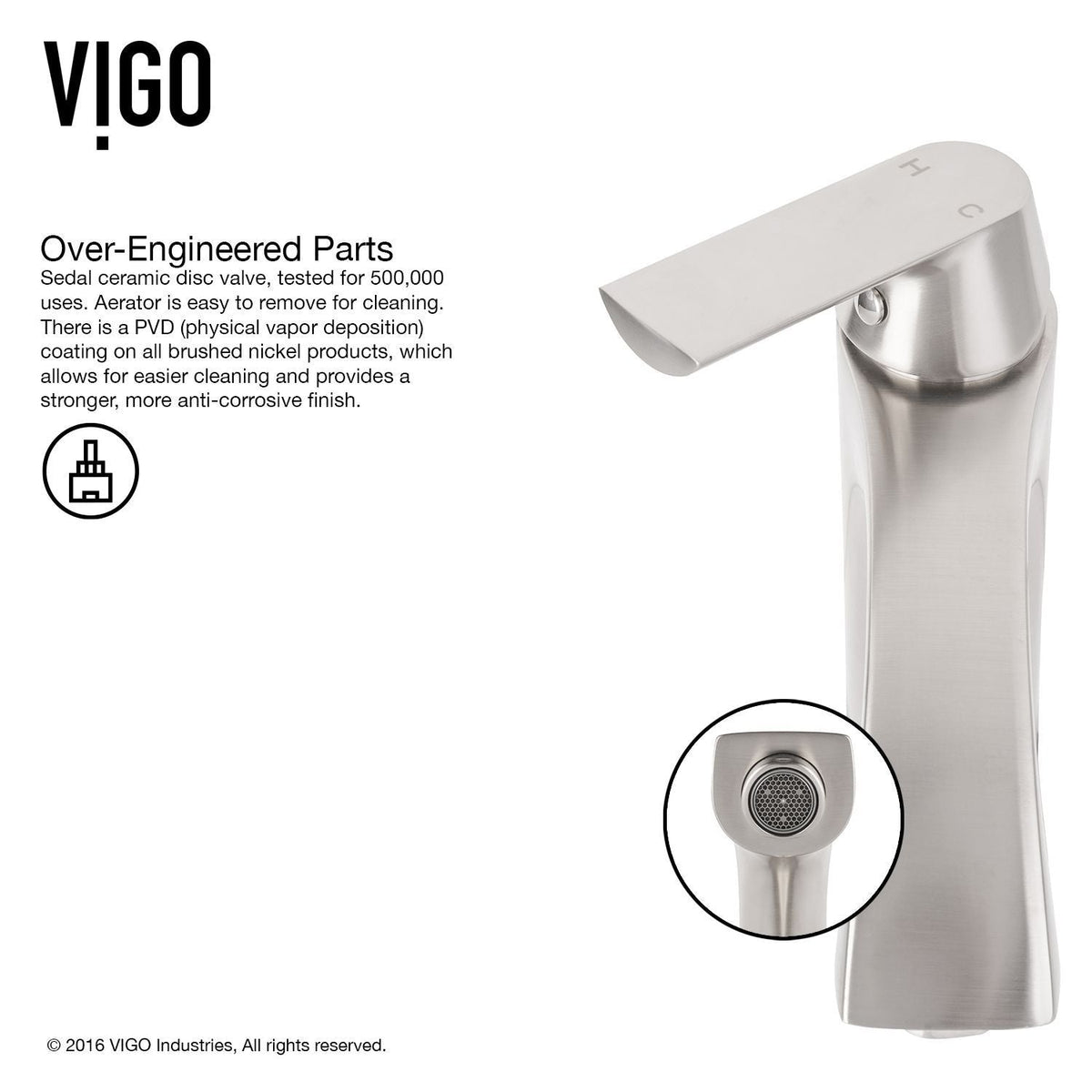 Glass Grey Onyx Bathroom Sink/Basin Set with Linus Faucet and Rectangular Vessel K7E0 - product image 5