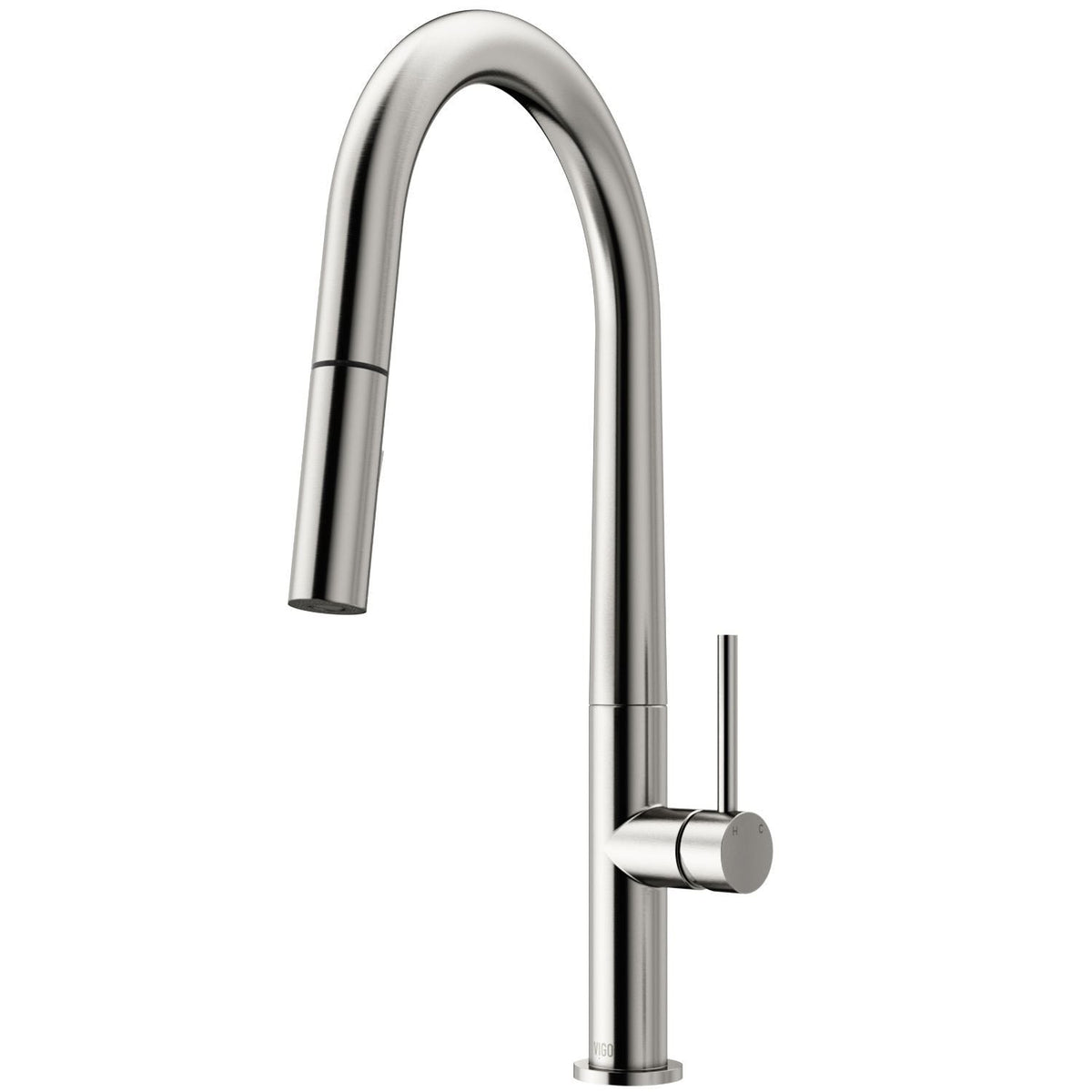 Greenwich Single Handle Pull Down Sprayer Kitchen Faucet with Deck Plate, Stainless Steel I2L7 - product image 1